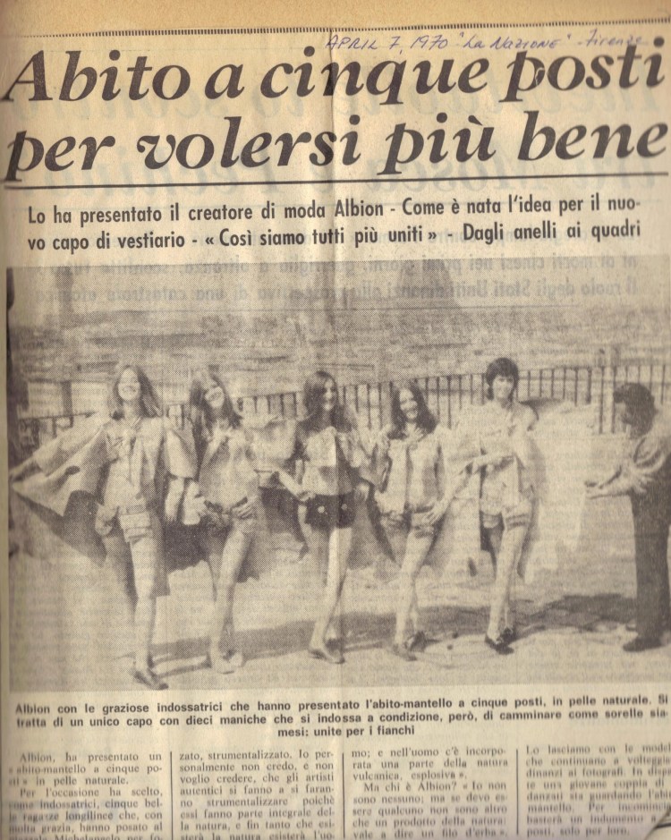 Italian newspaper photo with Shirley DicKard, author of Heart Wood